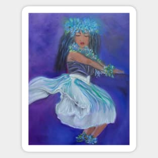 Merrie Monarch Grass Skirt Sticker